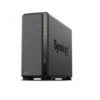 Synology DiskStation DS124 NAS/servidor de armazenamento desktop Ethernet LAN preto RTD1619B
