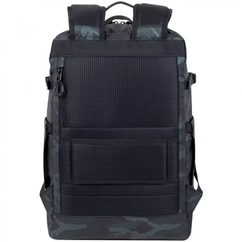 Mochila Rivacase Sherwood camuflagem, azul-marinho poliéster, poliuretano