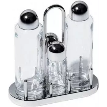 Galheteiro de azeite/vinagre Alessi 5070 vidro aço inoxidável 175 mm