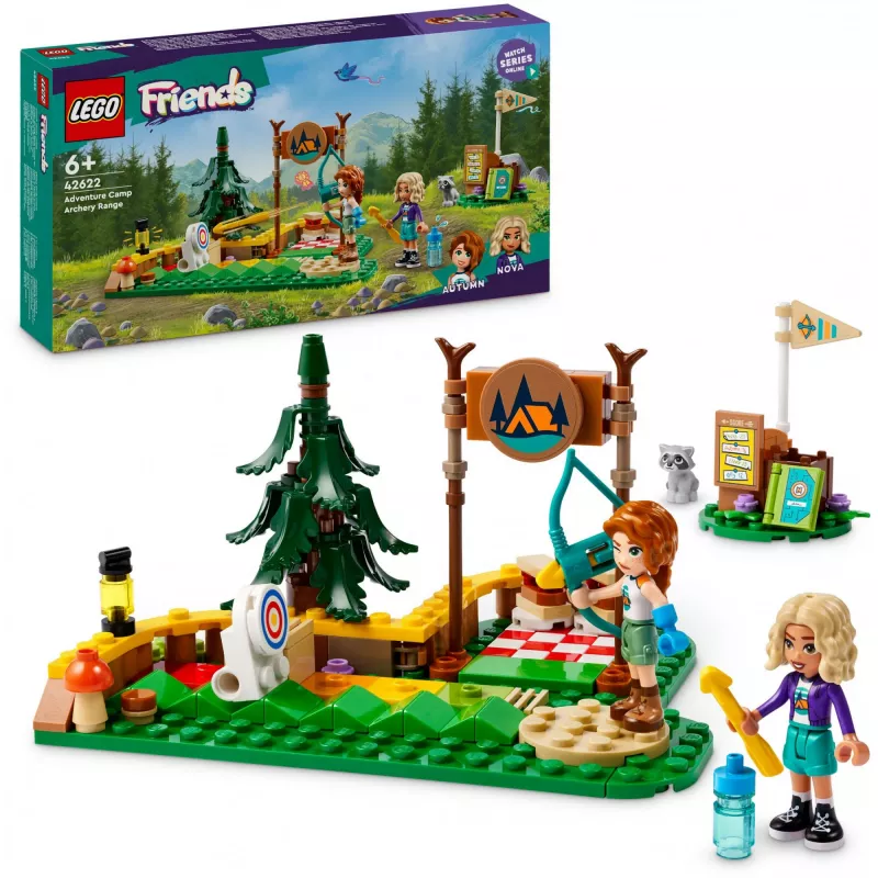 LEGO Friends Acampamento de Aventura de Tiro com Arco 42622 — 157 peças, 2 minifiguras, idade 6+