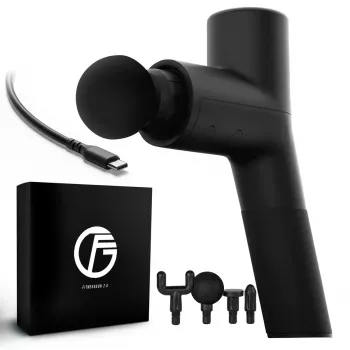 Pistola de massagem Extralink Massage Gymgun Fit 2.0 Lite, 4 acessórios, 6 modos