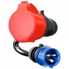 go-e adaptador Gemini flex 22 kW para CEE azul 16 A – Preto – reto – reto – IP55 – 22 kW – 16 A