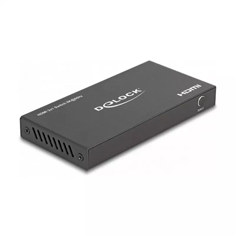 Comutador HDMI DeLOCK 3 x HDMI entrada para 1 x HDMI saída 8K 60 Hz