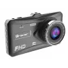 Dashcam TRACER 4TS Dashcam Full HD de canal duplo, câmara principal 2 MP, câmara interior 0,4 MP, ângulo 140°/60°, ecrã IPS 4 polegadas, bateria 150 mAh, caixa de alumínio, assistente de estacionamento