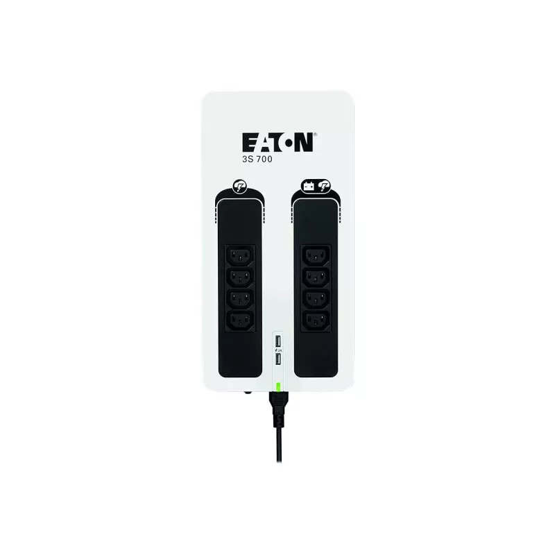 Eaton 3S700I UPS (fonte de alimentação ininterrupta) standby (offline) 0,7 kVA 420 W 8 saídas AC