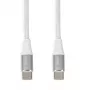 Cabo USB-C para USB-C IBOX IKUTC2W 2 m, USB 2.0, 3 A, branco, revestimento têxtil