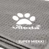 Toalha de microfibra VILEDA 172651 para gatos e cães, cinzento, 650×1000 mm, poliamida