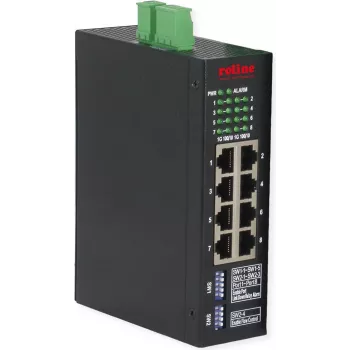 Switch Ethernet gerível ROLINE 21.13.1134 — 8 portas 1 Gbit/s