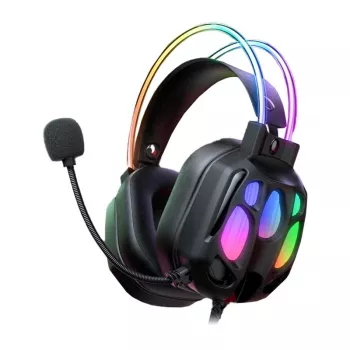 Headset gaming Onikuma X89 — headset over-ear com fios, preto, modelo X89