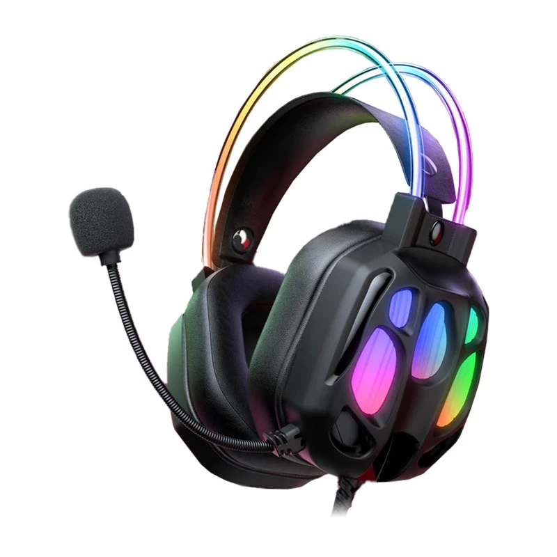 Headset gaming Onikuma X89 — headset over-ear com fios, preto, modelo X89