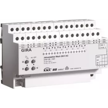 GIRA atuador 216100 KNX/EIB estore 8 canais 230VAC REG (216100)