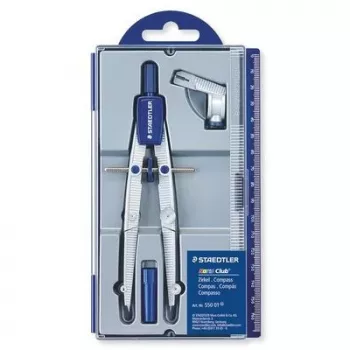 Compasso Staedtler 550 01 azul prateado