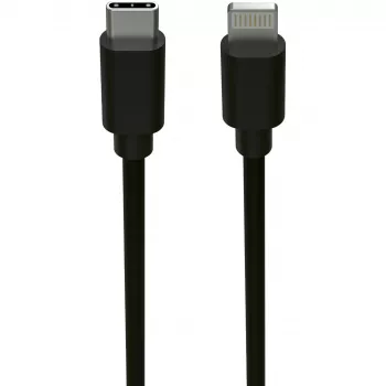 Cabo para telemóvel Ansmann 1700-0106 preto USB C Lightning 0,12 m