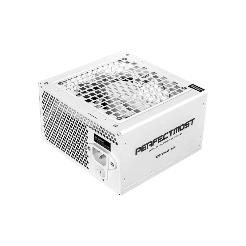 Fonte de alimentação DarkFlash PMT1050 branca – fonte de alimentação para desktop ATX, PMT1050 branca