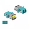DeLOCK 86900 acoplador de fibra ótica LC duplex fêmea-fêmea multimodo água