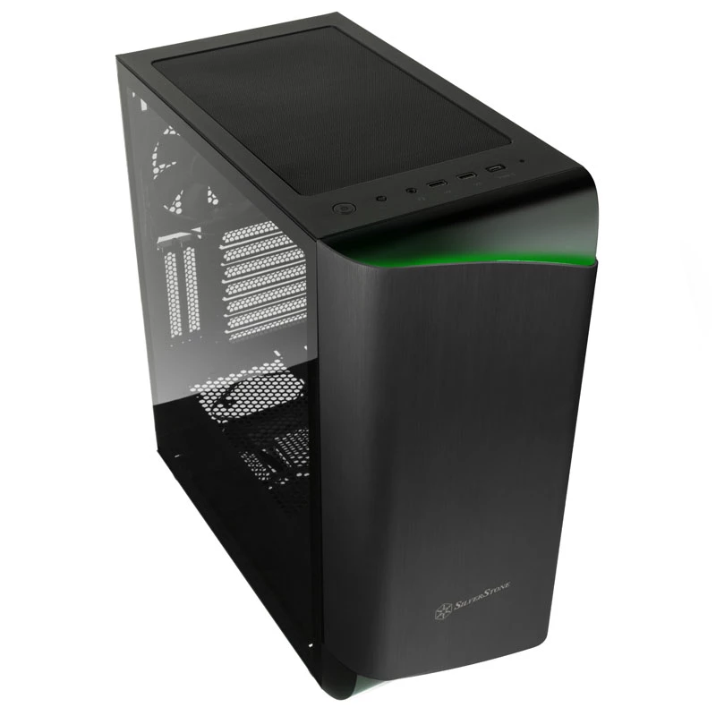 SilverStone Seta A1 Midi-Tower, vidro temperado - preto