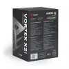 Dissipador de CPU SAVIO SAVGCOVORTEXX2ARGB com 4 heatpipes, ventoinha ARGB de 120 mm, preto
