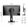 JAPANNEXT Monitor 4K UHD 60,45cm (23,8) 3840x2160 píxeis, Painel IPS, 8 ms, 60 Hz, AMD FreeSync, HDMI, DisplayPort (JN-IPS2380UHDR-C65W-HSP)