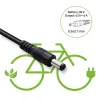 Carregador QOLTEC 36V–42V 4A para bicicleta elétrica, ficha DC 5,5×2,1 mm