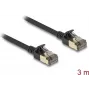 Cabo de rede DeLOCK RJ45 Cat.8.1 3 m preto