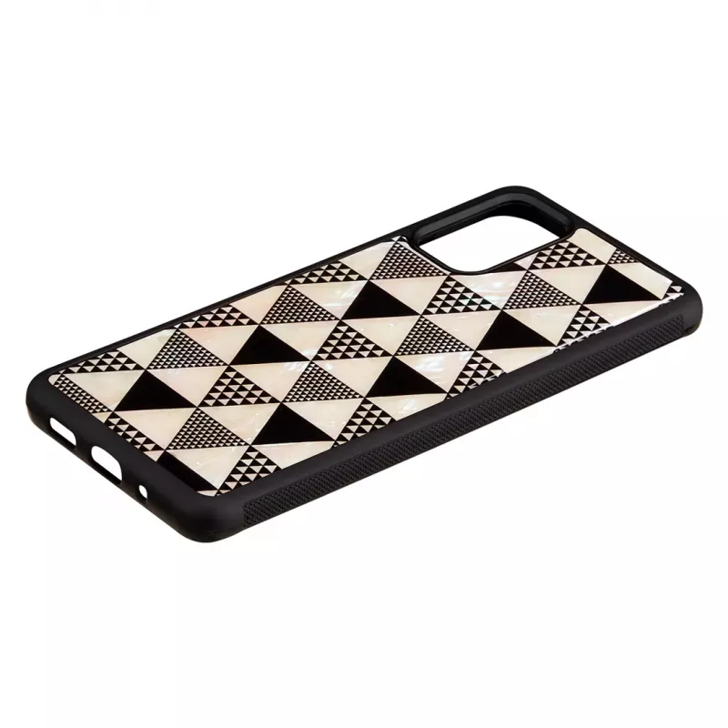 Capa de proteção iKins para Samsung Galaxy S20+ — design piramidal preto