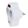 Splitter elétrico Esperanza ELK311W 2 tomadas USB-C USB-A entrada branco