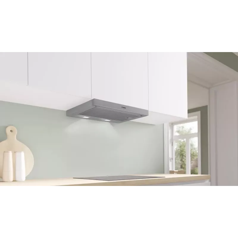 Exaustor Bosch Serie 2 DFM064W55 de encastrar (extrátil) metálico, prateado 394 m³/h