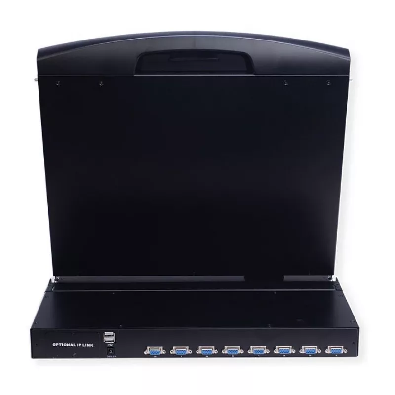 Consola de rack VALUE 26.99.0160 1U, 17 polegadas (43,2 cm) LCD 1280x1024, teclado/rato USB, preto