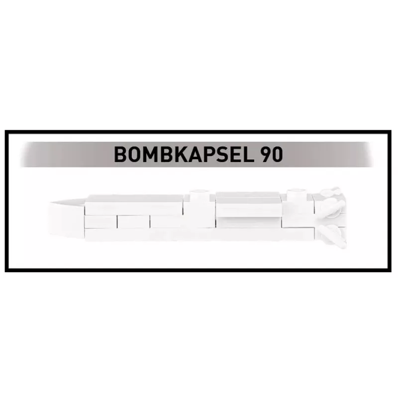 Conjunto de construção Cobi Blocks Saab AJS 3 Viggen 911 peças, conjunto de modelismo com 911 peças