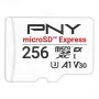 Cartão de memória MicroSDXC PNY microSD Express 256 GB UHS‑I leitura 890 MB/s escrita 750 MB/s U3 V30