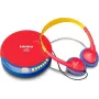 Leitor de CD portátil Lenco CD-021 multicolor — leitor de CD portátil para reprodução de áudio, a pilhas ou corrente