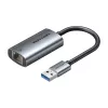 Adaptador USB para Gigabit Ethernet Vention CEZ – interface host USB com fios, 1000 Mbit/s, cinzento