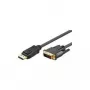 Cabo DisplayPort DP/DVI Goobay 2 m fichas banhadas a ouro