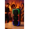 Altifalante estéreo portátil SQUEAK SQ1009 – Bluetooth 5.3, 45 W RMS, 10 h de autonomia, FM, USB, AUX, LED, 1800 mAh, preto