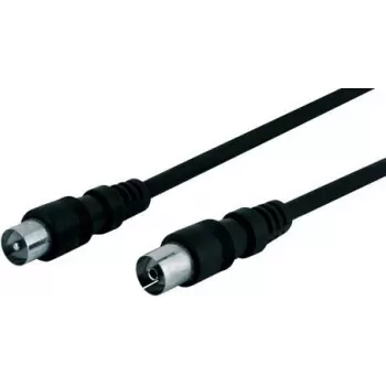 Cabo de ligação de antena Wentronic Goobay, preto, 20 m - Ficha IEC/coaxial conector fêmea IEC/coaxial (50913)