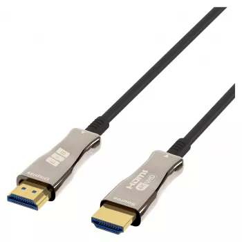 Cabo de fibra ótica HDMI EFB Elektronik AOC Active 4K60Hz preto - Digital/Display/Vídeo - 50 m (HDMI-20-00010)