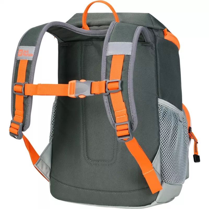 Mochila Jack Wolfskin Erlebnis Pack - verde/laranja, 11 l