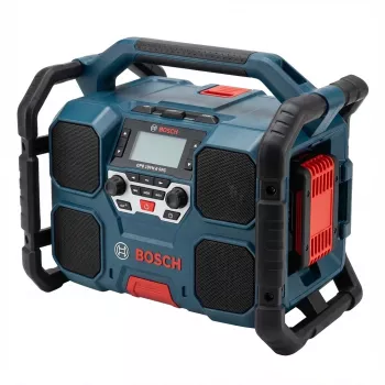 Rádio de obra a bateria Bosch GPB 18VH-6, compatível com o sistema de baterias Bosch 18V