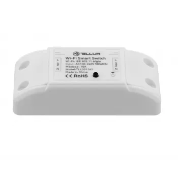 Interruptor Wi-Fi inline Tellur TLL331161 2200W — relé inteligente inline para lâmpadas e aparelhos
