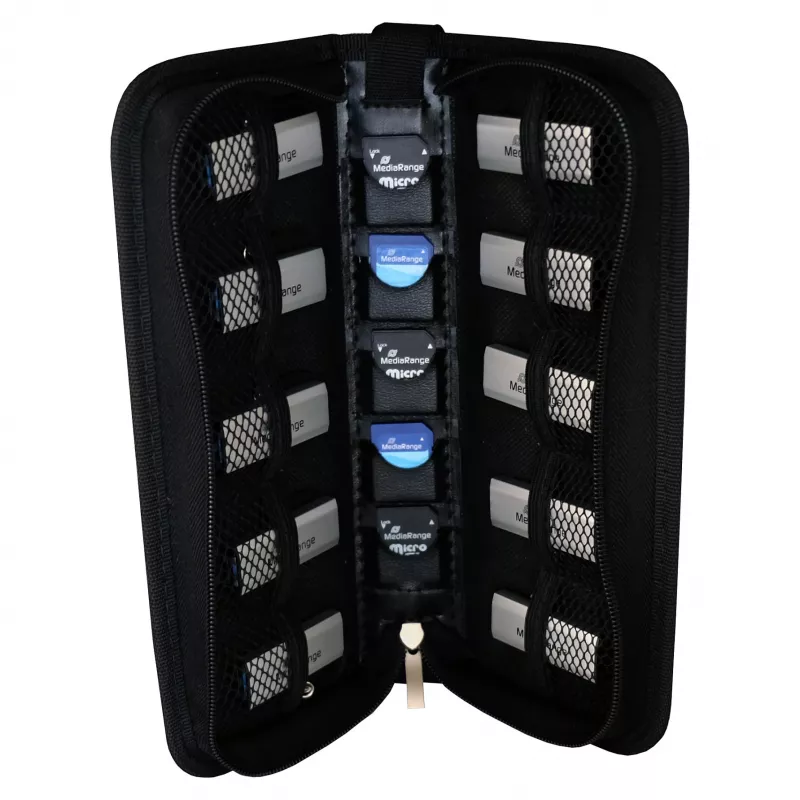 MEDIARANGE USB Wallet - bolsa de transporte para disco de armazenamento