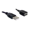 Cabo de extensão USB 2.0 DeLOCK 82457 0,15 m preto