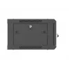 Armário de rack 19 polegadas para montagem na parede LANBERG 4U 600x450 mm preto com porta metálica