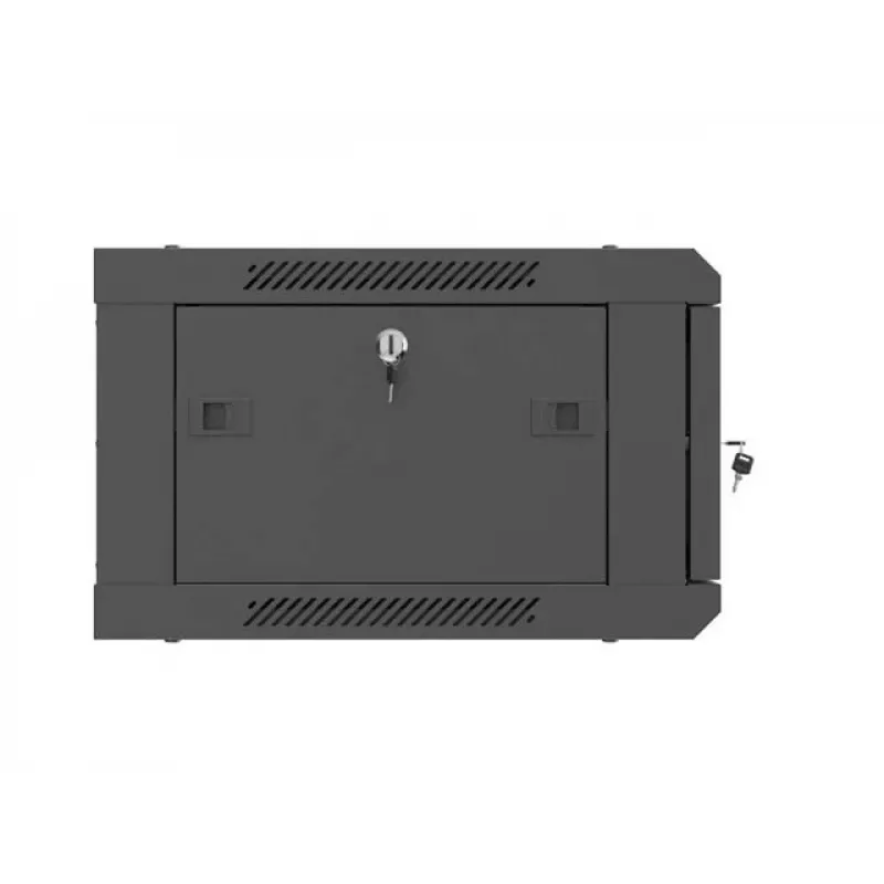 Armário de rack 19 polegadas para montagem na parede LANBERG 4U 600x450 mm preto com porta metálica