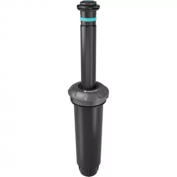 Sistema de rega aspersor retrátil MD80 preto cinzento alcance 3,5 a 5 metros