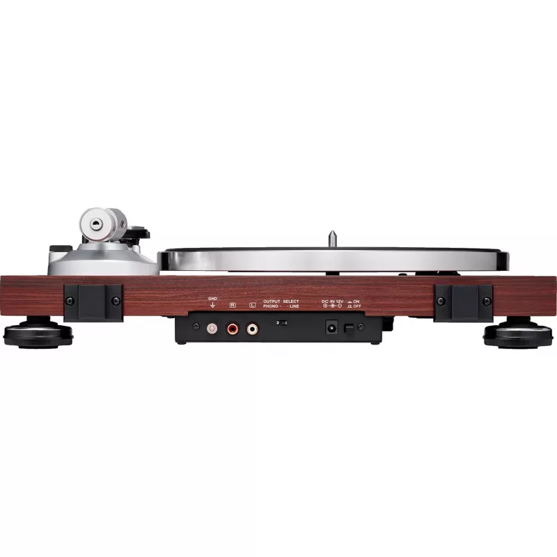 Gira-discos áudio com acionamento por correia Audio-Technica AT-LPW50BTRW Castanho Manual