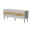 Móvel de TV Cama INSERTO 3D 143.5x40x61.5 cashmere + LED