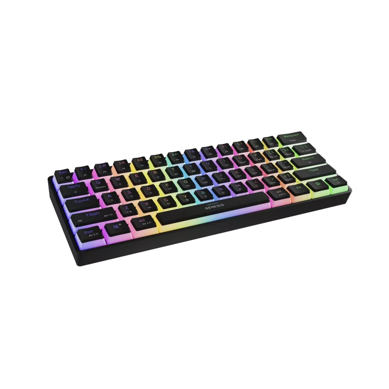 Teclado de gaming genesis THOR 660 G2 — sem fios (2,4 GHz, Bluetooth) e com fios, layout compacto