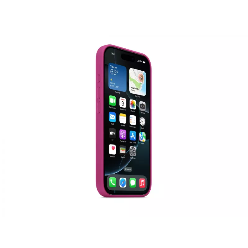 Capa de silicone para Apple iPhone 16 Pro com MagSafe