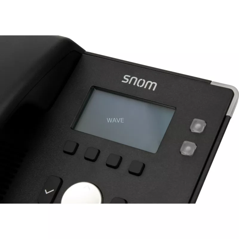 snom D120 - telefone VoIP - conferência tripla - SIP - 2 cabos - preto (4361)