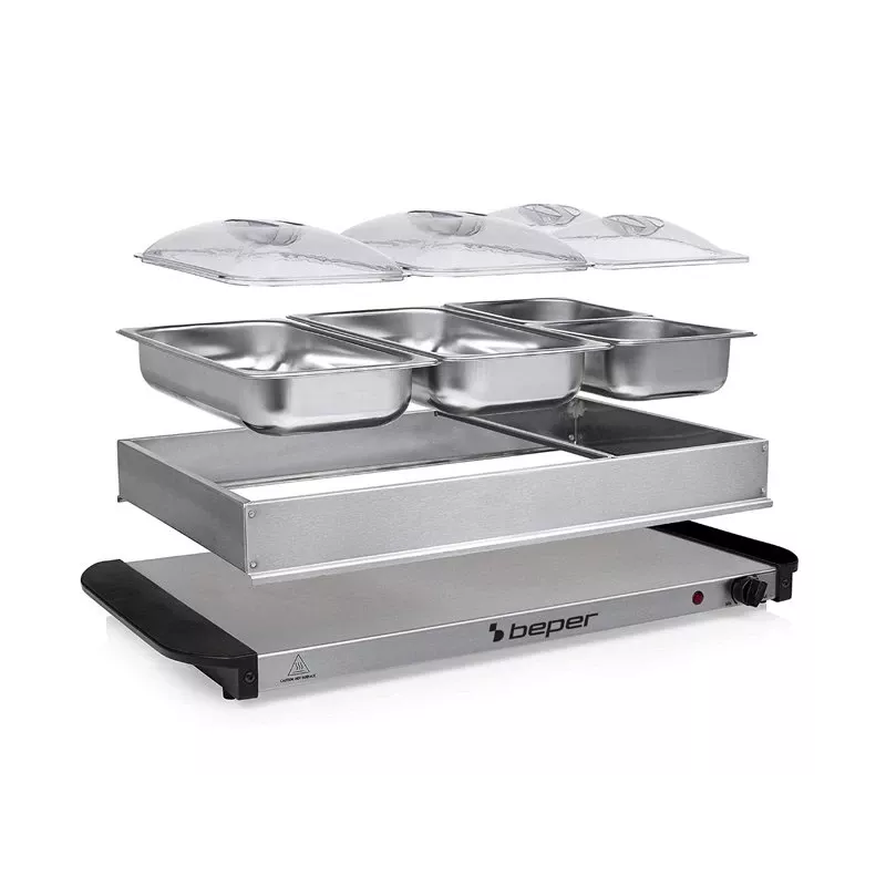 Placa de cozinha Beper P101TEM002, 2 zonas de cozedura, controlo tátil